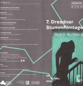Flyer 7. Dresdner Stummfilmtage