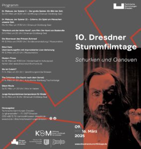 Flyer 10. Dresdner Stummfilmtage